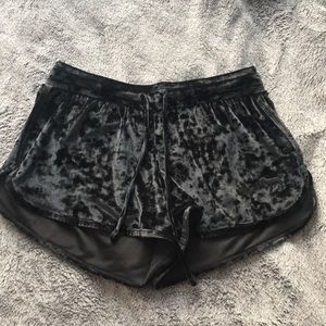 Pink Velvet Shorts